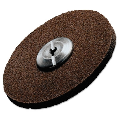 Scotch-Brite 7100000858 Roloc TR EXL Unitized Wheel, 3 in dia, 2A Medium, Aluminum Oxide