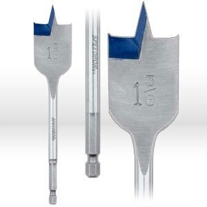 Wood Boring Bit, 1-3/8" x 6"  SPEEDBOR BLUE GROOVE Drill Bit