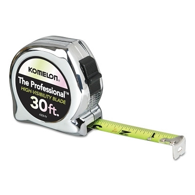 Komelon USA 430HV High Viz Professional Tape Measures, 1 in x 30 ft