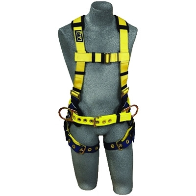 DBI-SALA 1101654 Delta Construction Style Harness, (2) Waist D-Rings; Back D-Ring, Medium