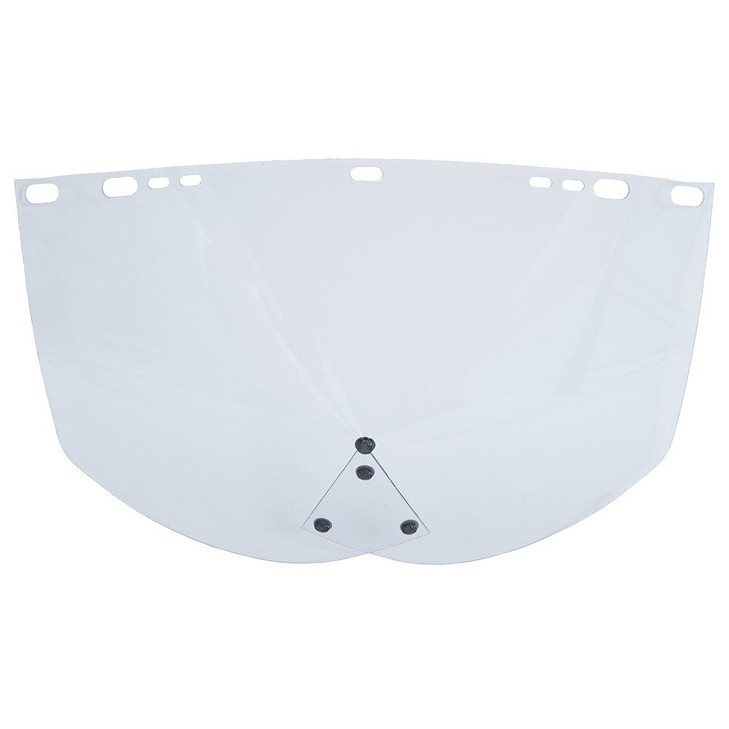 Visor, F30, Face Shield, Acetate, Clear, Unbound, 9 Inch H