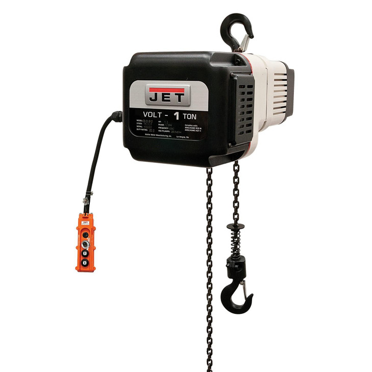 JET VOLT 1T Electric Hoist 3PH 460V 20' Lift