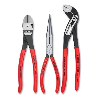 KNIPEX 00-20-08-US1 Alligator Plier Set, 3 Pc, Plastic Storage case