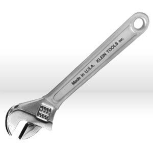 Adjustable Wrench, Adjustable Wrench, Extra-Capacity, 12", Plastic-Dip Handle