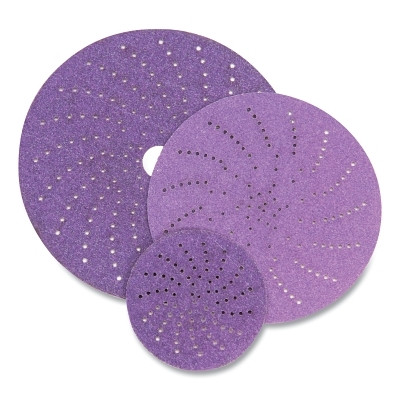 3M 7100155305 Cubitron II Hookit Clean Sanding Abrasive Disc, 737U, Precision Shaped Ceramic, 8 in dia, 80+