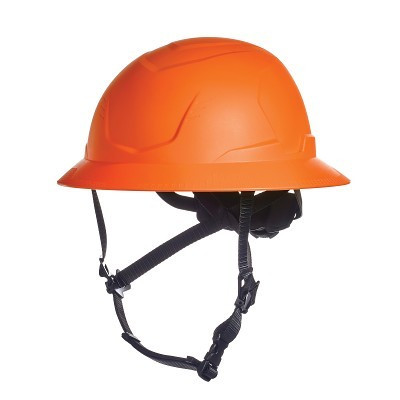 MSA  V-Gard H2 Safety Helmet, Type II, Full Brim, Rachet Suspension, Non-Vented, Orange