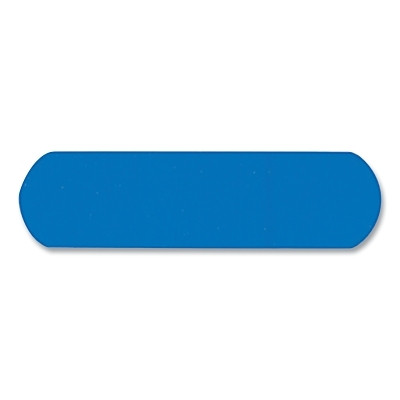 Medi-First 67133 Blue Metal-Detectable Plastic Strip Bandages 1 x 3 Inch 100-Count Box