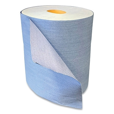 Spilfyter GT3875B GT Series Spunlace Wipers, 11 in L x 11 in W, 475 Per Roll, Bag, Blue