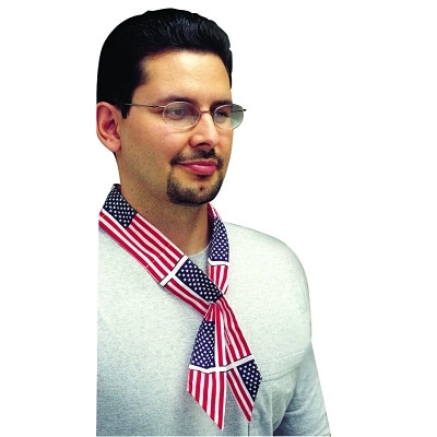 Allegro 840554 Cool Offs Neck Wrap/Headband, 2 in W x 38 in L, American Flag