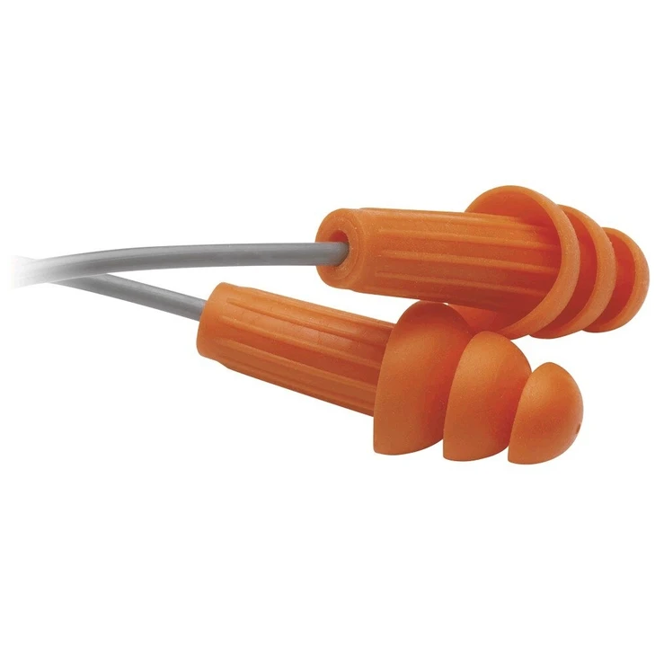 Ear Plugs, H20, 26 dB, Reusable, Corded, Triple Flange