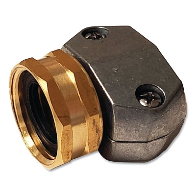 Chapin 6-9406 Garden Hose Repair/Replacement Part, 5/8 in to 3/4 in, Brass, Female Heavy-Duty Hose Mender