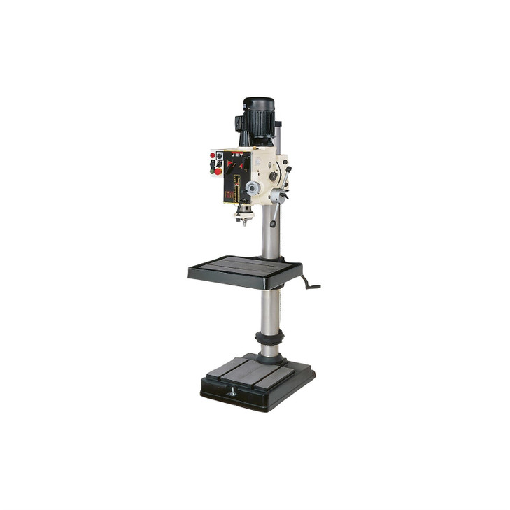 Jet GHD-20PFT, Power Down Feed with Tap, 1-1/4" Drilling Capacity, 2HP, 3Ph, 230V, 12 Speeds