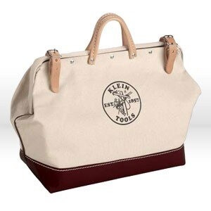 Tool Bag, Canvas, w/ Vinyl, 16"L x 6"W x 14"D