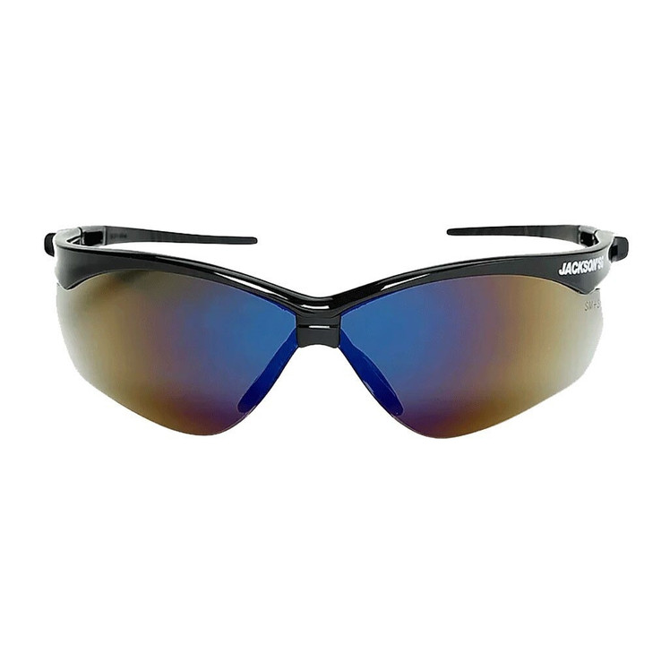 Safety Glasses, SG, Customizable, Blue Mirror, Anti-Scratch