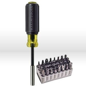 Multi-tool, Non-Ratcheting Screwdriver w/ Block of Tamper-Proof Bits, priced per each, sold in quantities of 3 or more