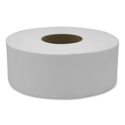 Victoria Bay VBJT2100 Toilet Paper and Tissue Roll, 1000 ft L, Embossed, JRT, Virgin Paper, 12 EA/CA
