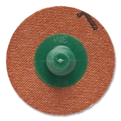 3M 7000000375 Roloc Discs 361F, Aluminum Oxide, 1 in dia, TR, 60 Grit, 30000 RPM