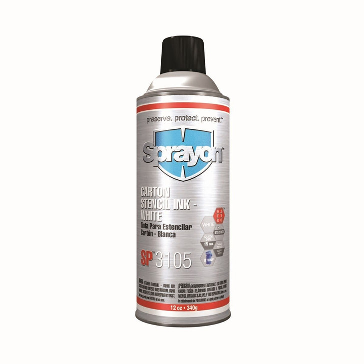 Sprayon Stencil Ink White