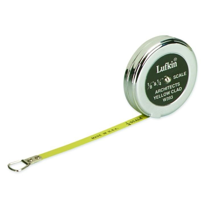 Architect's Pocket Scale, Clearcoat, 5 ft, A18, 2 Inch OAL