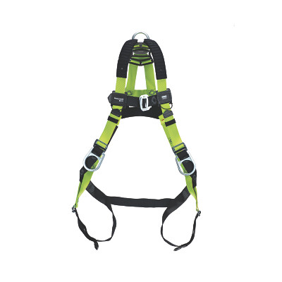 Miller by PIP H5ISP111023 H500 Industry Standard Full-Body Harness, Back/Side D-Rings, 2X-Large, Mating Chest/Tongue Leg Buckles, Shoulder Pads, IS7P