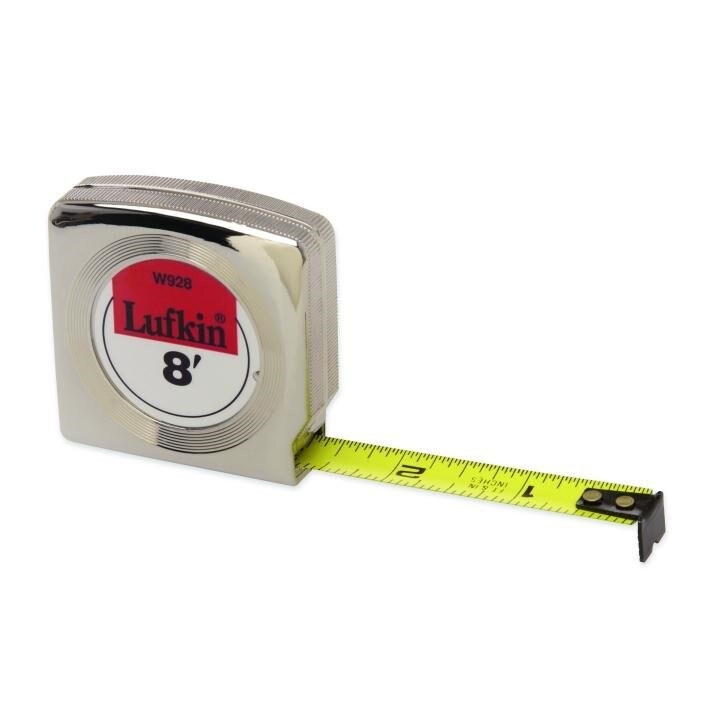 Mezurall Tape, Clearcoat, 12 ft, A2, 0.75 Inch, Chrome