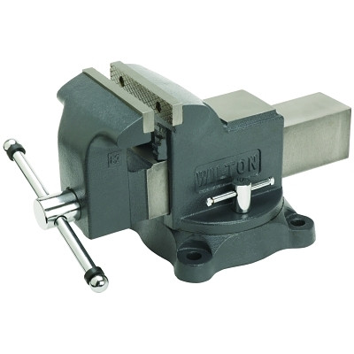 Wilton 63300 Shop Vises, 4 in Jaw, 2 3/4 in Throat, Swivel Base