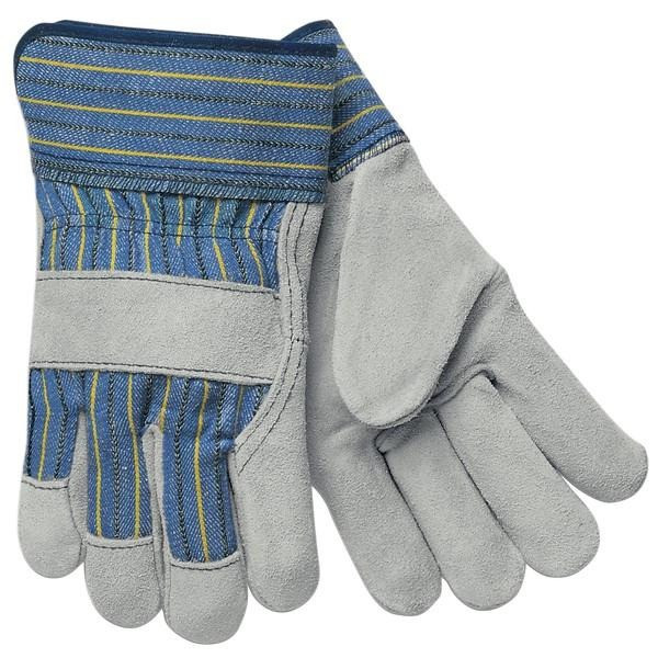 Leather Palm Gloves, A Select, Cowhide, Large, Leather