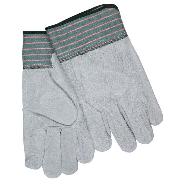 Leather Palm Gloves, C Grade, Cowhide, Large, Leather