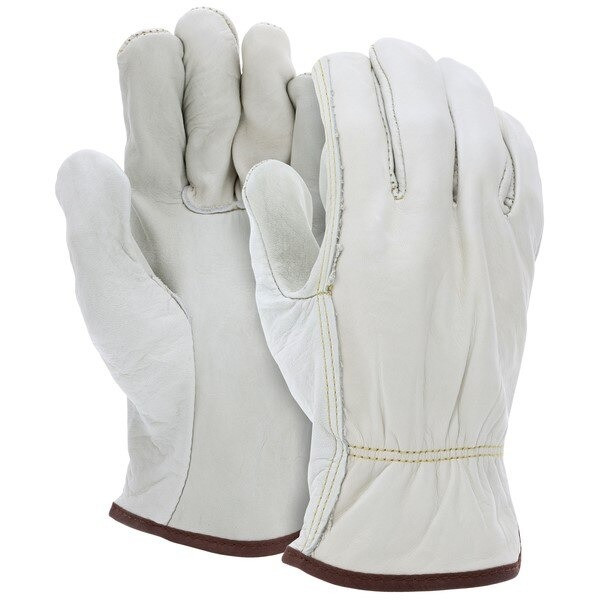 Drivers Gloves, CV Grade, Cowhide, X-Large, Leather, Beige