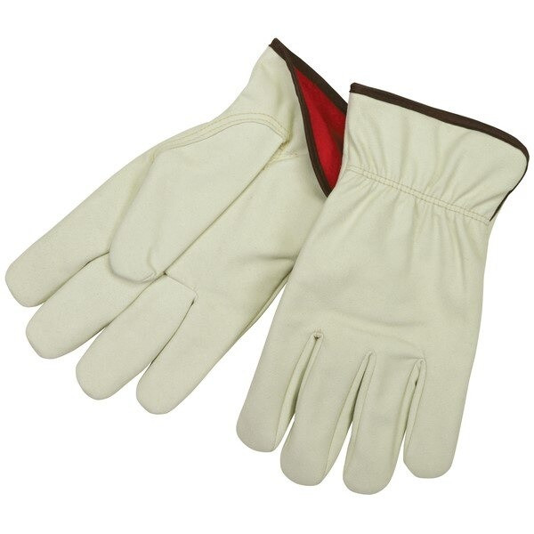 Drivers Gloves, Fleece Lined, Synthetic, Large, Synthetic