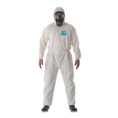 AlphaTec 817023 2000 Standard Bound Model 111 Coveralls, Hooded, Booted, White, X-Large