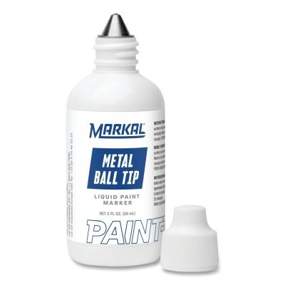Markal 84625 Ball Paint Marker Non-Drip Paint Blue 1/8 Inch Tip Metal Ball Point