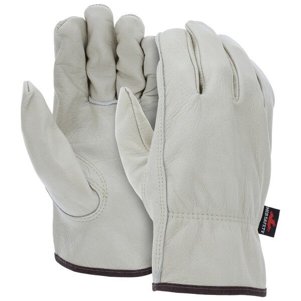 Drivers Gloves, Cowhide, Medium, Leather, Beige
