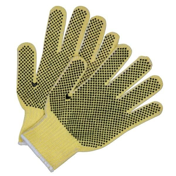 Cut Resistant Gloves, Kevlar, X-Large, Brown/Yellow