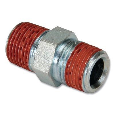 Enerpac FZ1617 Hydraulic Fitting, High Pressure, Hex Nipple, 10000 psi, 3/8 in NPTF Male to 3/8 in NPTF Male