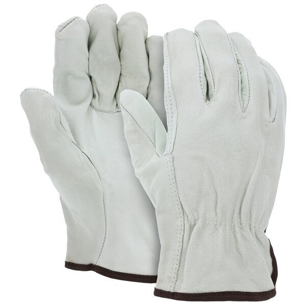 Drivers Gloves, CV Grade, Cowhide, 2X-Large, Leather, Beige