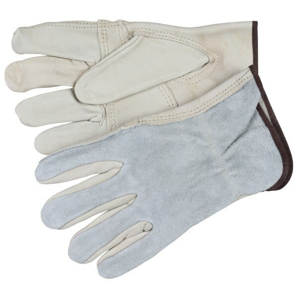 Drivers Gloves, CV Grade, Cowhide, Large, Leather, Beige