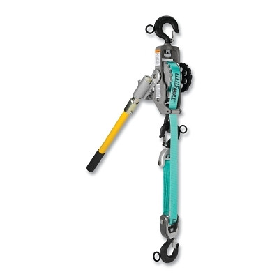 CM Columbus McKinnon 04142W Little Mule Lineman's Strap Hoist, 300DA, 1500 lb Wt. Capacity/9 ft Lift H Single, 3000 lb Wt./Capacity 4.5 ft Lift H Double