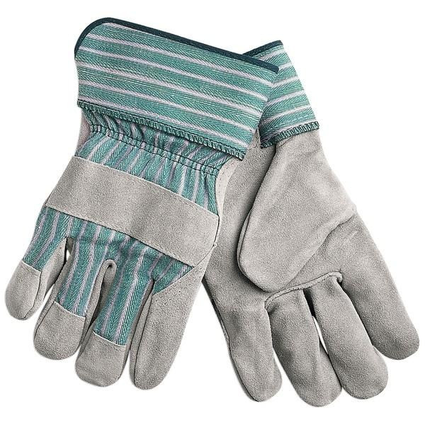 Leather Palm Gloves, C Grade, Cowhide, Large, Leather