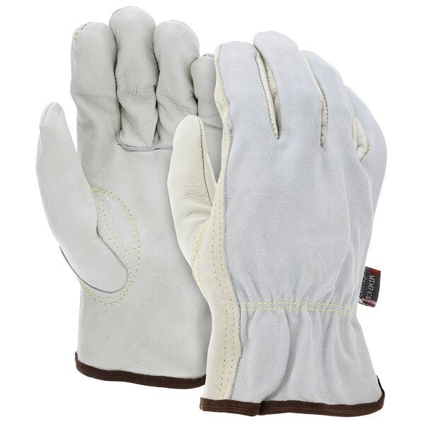 Drivers Gloves, DuPont™ Kevlar®, Large, Leather, Beige