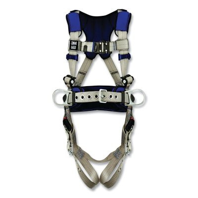 DBI-SALA 70804539990 ExoFit X100 Comfort Construction Positioning Safety Harness, Back/Hip D-Rings, Medium, Quick-Connect/Tongue Buckle