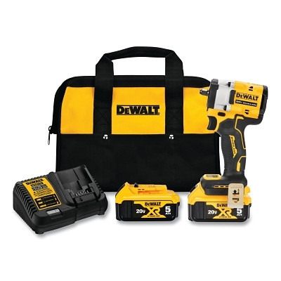 DeWalt DCF923P2 ATOMIC 20V MAX* Cordless Impact Wrench, Hog Ring Anvil, 3/8 in Drive, 2500 RPM, Kit