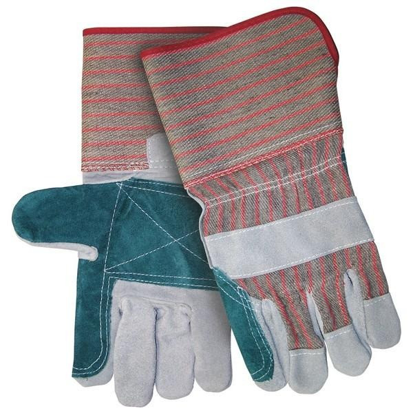 Leather Palm Gloves, C Grade, Cowhide, Large, Leather