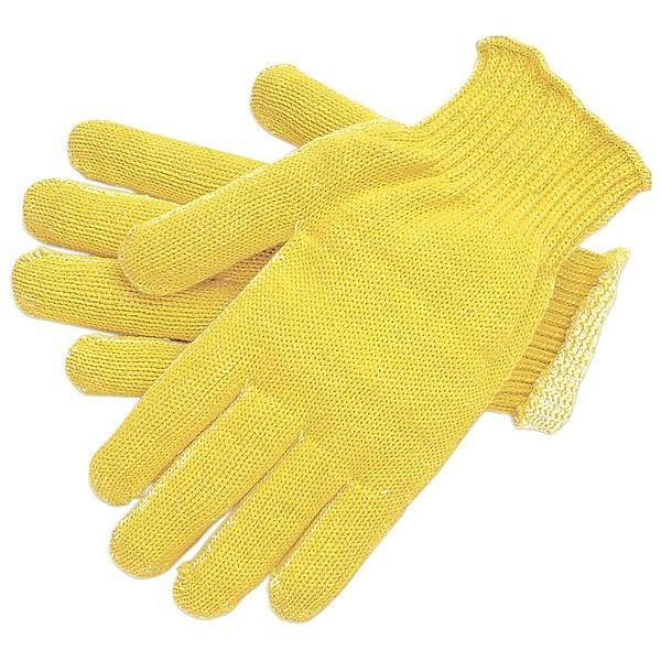 Cut Resistant Gloves, Kevlar, Small, Yellow, 7 ga THK