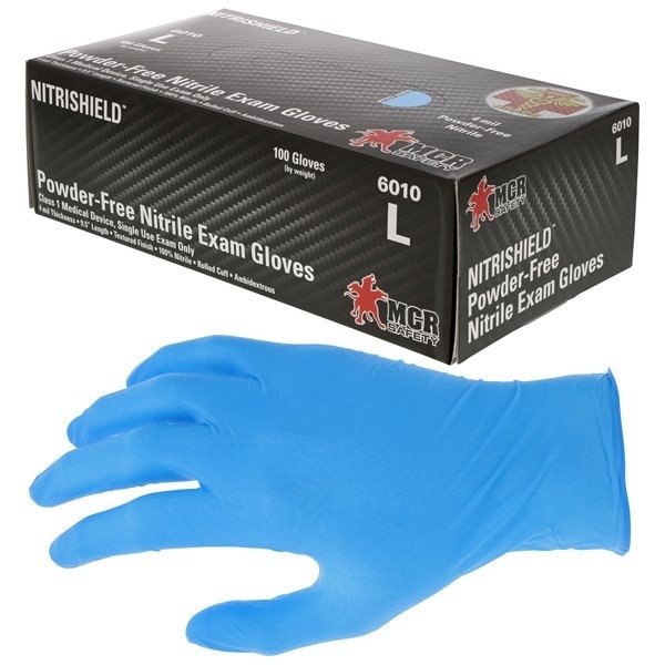 Disposable Gloves, NitriMed, Large, Nitrile, 4.5 Mil THK