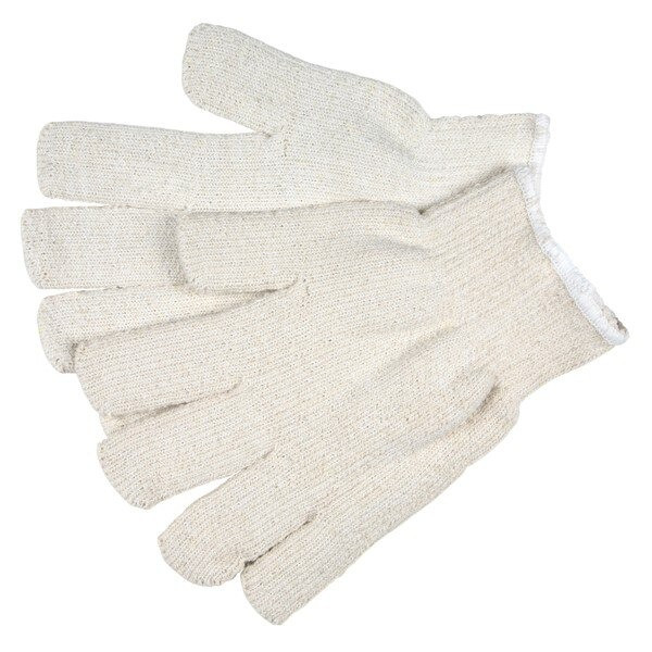 Gloves, Terrycloth, Large, Cotton Polyester Blend, Natural