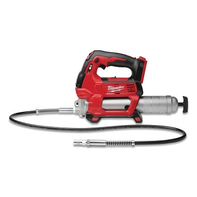 Milwaukee Tool 264620 M18 Cordless 2-Speed Grease Gun, 16 oz, 10000 psi, 48 in Hose/Coupler, Tool Only