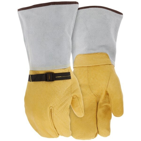 Welding Gloves, Memphis Welding, X-Large, Leather, Black