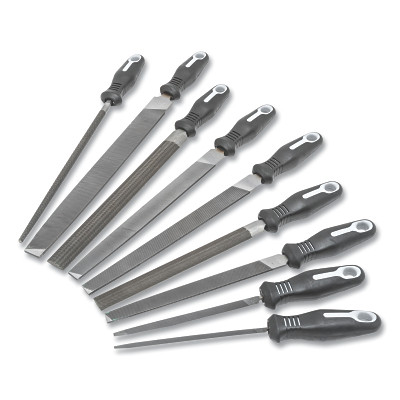 Crescent/Nicholson 22030HNNN 9-Pc Maintenance File Sets with Ergonomic Handles, 6 in, 8 in, 10 in, 12 in, American Pattern