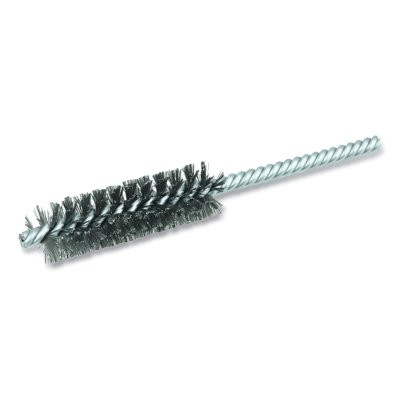 Weiler 21110 Double-Spiral Double-Stem Power Tube Brush, 3/4 in dia, 0.006 in Thick, 5 in Length